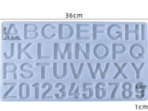 Alphabet Mould without hole